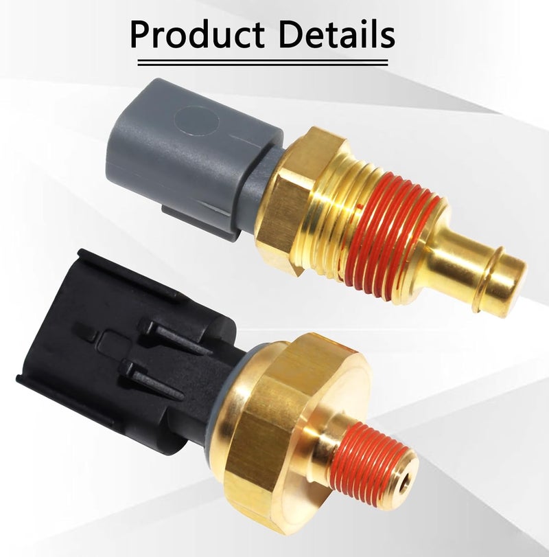 KEJSTED 2 Pack Engine Oil Pressure Sensor Sender Switch & Coolant Temperature Sensor 5149062AA 5149077AB Compatible with Chrysler Aspen Pacifica Jeep Grand Cherokee Dodge Avenger Ram 1500 2500 3500 - Image 5